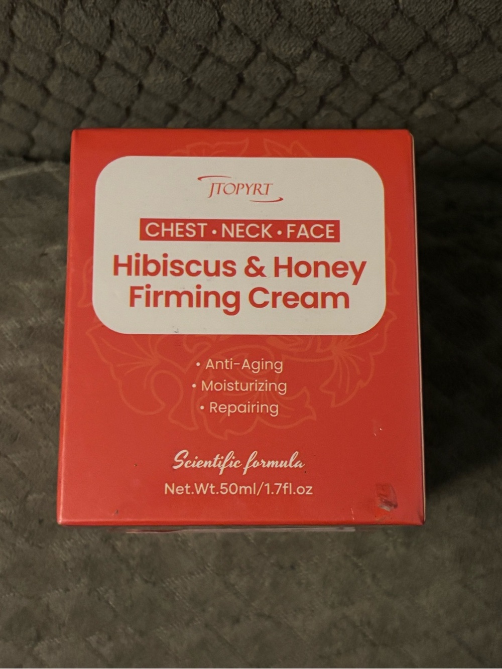 Hibiscus & Honey Firming Cream for Chest Neck Face - Coral